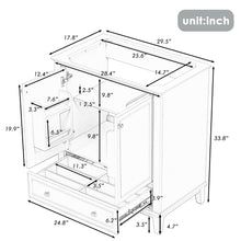 Load image into Gallery viewer, Modern Bathroom Vanity Base Only With Doors And Drawer
