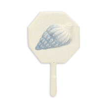 Load image into Gallery viewer, 4" Cast Iron Conch Shell Wall Hook - Blue / Cream

