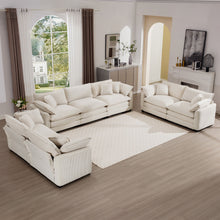 Load image into Gallery viewer, Elegant Oversized Sectional Sofa Set With Deep Seats And Flexible Layout

