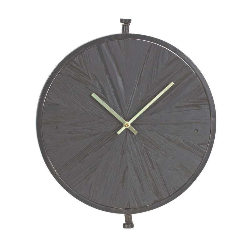 Circle Analog Wall Clock (516216) - Black