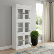 Load image into Gallery viewer, Solid Wood Frame Standard Accent Cabinet With Six Shelves - White
