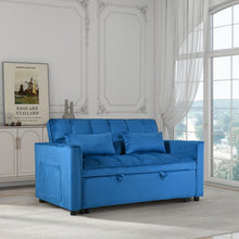 Load image into Gallery viewer, 3 In 1 Pull Out Couch Convertible Sofa Bed With Reclining Backrest
