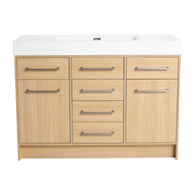 Load image into Gallery viewer, Freestanding Bathroom Vanity With Resin Sink, Soft-Closing Doors And Drawers
