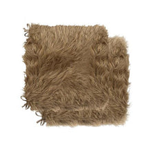 Load image into Gallery viewer, Cozy Faux Fur Chair Pads (Set of 2) - Tan
