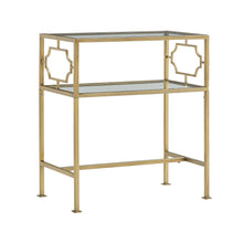 Load image into Gallery viewer, Grifton - Rectangular Glass Accent Table - Antique Gold
