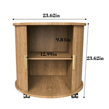 Load image into Gallery viewer, Cylinder Nightstand With Charging Station &amp; Sliding Door
