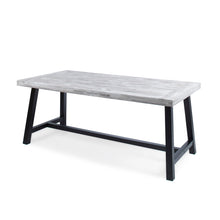 Load image into Gallery viewer, Outdoor Sandblast Finish Acacia Wood Dining Table
