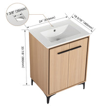 Load image into Gallery viewer, Modern Bathroom Vanity Base With Basin And Storage Cabinet
