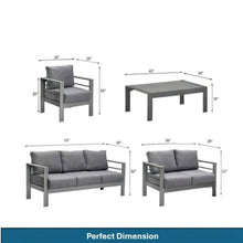 Load image into Gallery viewer, Outdoor Patio Set, All-Weather &amp; Thick Cushions
