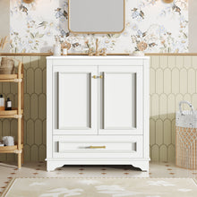 Load image into Gallery viewer, Bathroom Vanity With Sink, Cabinet &amp; 2 Soft Closing Doors &amp; Adjustable Shelf

