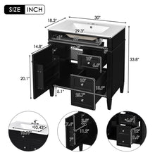 Load image into Gallery viewer, Bathroom Vanity With Top Sink, 2 Drawers &amp; Tip Out Drawer
