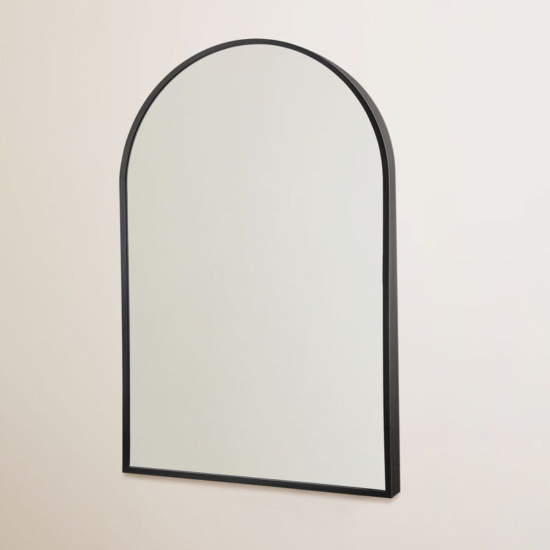 36" Arch Framed Accent Mirror - Black