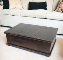 Load image into Gallery viewer, Solid Wood Distressed Lift Top Coffee Table - Brown
