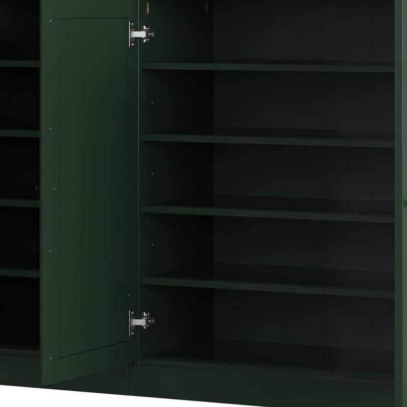 Solid Woodshoe Storage Cabinet (755968) - Green