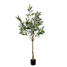 Load image into Gallery viewer, 5Ft Realistic Artificial Eucalyptus Tree In Pot With Lush Leaves For Home Office Decor - Green Leaves
