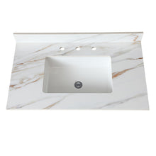 Load image into Gallery viewer, Vanity Top With Undermount Sink And Backsplash, Sintered Stone
