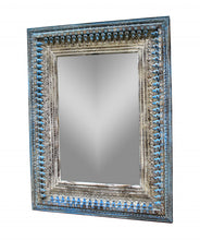 Load image into Gallery viewer, 50" Solid Framed Accent Mirror - Blue / Silver
