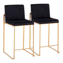 Load image into Gallery viewer, Fuji - Contemporary High Back Stylish Counter Stool
