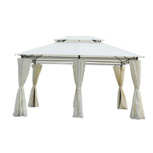 Load image into Gallery viewer, Outdoor Patio Gazebo Tent With Ventilated Double Roof And Sidewall
