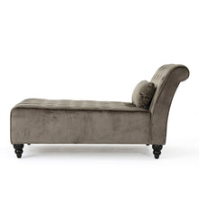 Load image into Gallery viewer, Ethereala - Upholstered Velvet Chaise Lounge With Button Tufted

