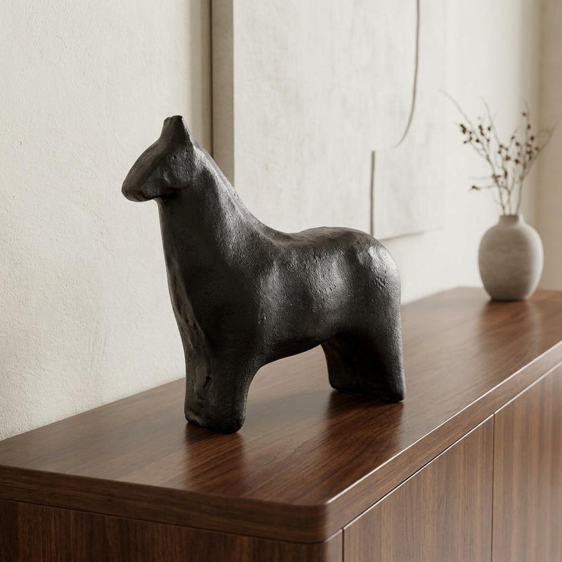 Metal Horse Tabletop Sculpture - Gold
