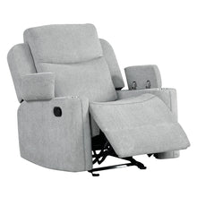 Load image into Gallery viewer, Galya - Motion Glider Recliner - Light Gray Chenille
