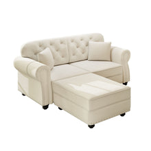 Load image into Gallery viewer, Upholstered Sofa Set With Nailhead Trim And Rolled Armrests, Includes Pillows
