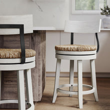 Load image into Gallery viewer, Stool With Natural Seagrass Seat
