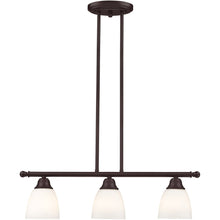 Load image into Gallery viewer, 14" Three Light Dimmable Chandelier With Shades - Bronze
