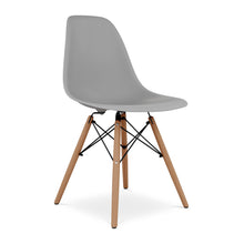 Load image into Gallery viewer, Heavy Duty Plastic Wood Dining Side Chair - Gray
