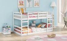 Load image into Gallery viewer, Twin Over Twin Bunk Bed with Ladder, White（OLD SKU：WF282787AAK）
