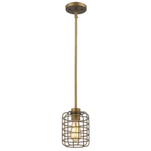 Load image into Gallery viewer, Metal Cage Hanging Light - Brushed Gold
