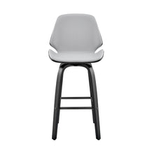 Load image into Gallery viewer, 20" x 19" x 40" Iron Swivel Counter Height Bar Chair - Gray And Black
