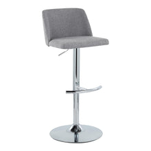 Load image into Gallery viewer, Toriano - Contemporary Adjustable Barstool With Swivel &amp; Rounded T Footrest (Set of 2)
