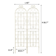 Load image into Gallery viewer, Metal Garden Rustproof Trellis For Climbing Plants Outdoor Flower Support
