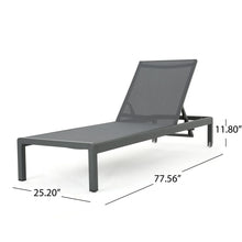 Load image into Gallery viewer, Outdoor Patio Chaise Lounge With 5 Reclining Positions
