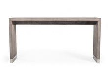 Load image into Gallery viewer, 71" Rectangular Manufactured Wood Top Fixed Dining Table - Gray
