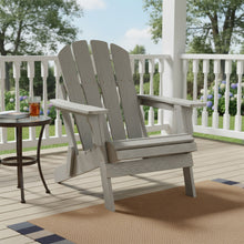 Load image into Gallery viewer, Oversize Outdoor Folding Adirondack Chair - Gray
