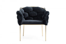 Load image into Gallery viewer, Upholstered Fabric Dining Arm Chair - Black
