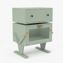 Load image into Gallery viewer, Robot LED Nightstand With 360° Rotating Drawer
