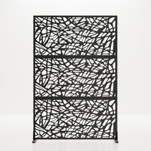 Load image into Gallery viewer, Three Panel Screen Room Divider (720049) - Black
