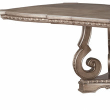Load image into Gallery viewer, 76" Solid Wood Double Pedestal Base Dining Table - Champagne
