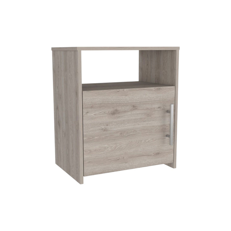 Wood Nightstand - Light Gray