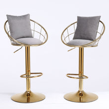 Load image into Gallery viewer, Unique Design Bar Chair, 360 Degree Rotation, Adjustable Height, Suitable For Dining Room And Bar
