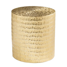 Load image into Gallery viewer, Manufactured Wood Solid Wood Round End Table - Gold
