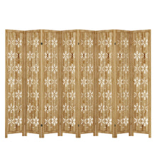 Load image into Gallery viewer, Eight Panel Screen Room Divider - Brown
