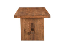 Load image into Gallery viewer, 75" Solid Wood Trestle Base Dining Table - Brown
