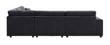 Load image into Gallery viewer, Oversized  Length117.2&#39;&#39;*Width 117.2&#39;&#39; Modular Sectional Sofa Couches Set ,Corduroy Upholstered Deep Seat Comfy Sofa For Living Room,Dark Gray
