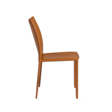 Load image into Gallery viewer, Upholstered Leather Dining Side Chairs (Set of 2) - Terra Cotta
