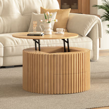 Load image into Gallery viewer, Round Lift Top Coffee Table With Hidden Storage For Living Room
